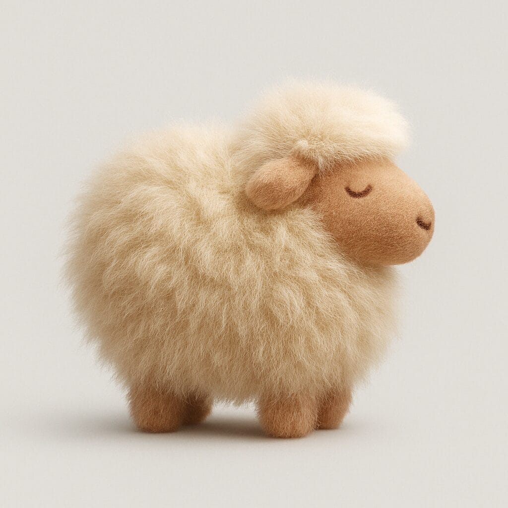 Fluffy sheep illustration